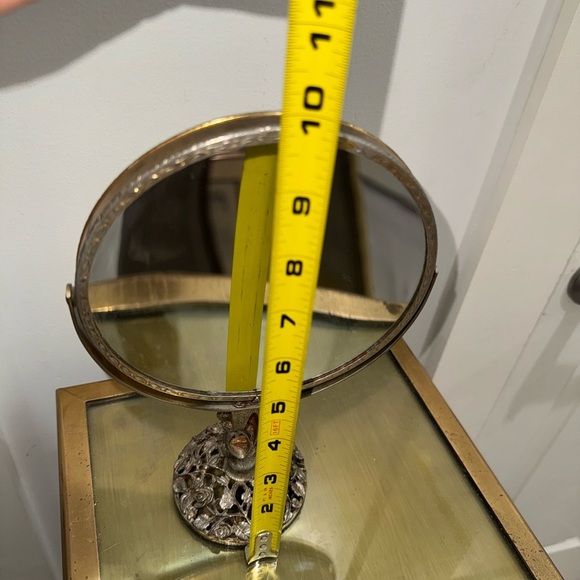 Matson Rose Floral Filigree Vanity Mirror Hollywood Regency Vintage - Picture 8 of 8